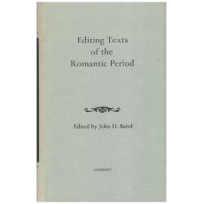 Editing Texts of the Romantic Period